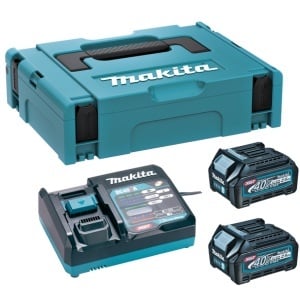 Pachet acumulatori Makita XGT - 2xBL4025 + DC40RA + MAKPAC1