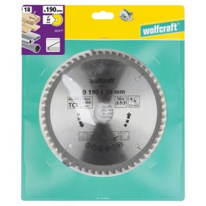 Panza pentru fierastrau circular de mana Wolfcraft 6624000, diametru 190 mm, diametru interior disc 30 mm, latime taiere 2.5 mm, 56 dinti, seria mov - Img 2