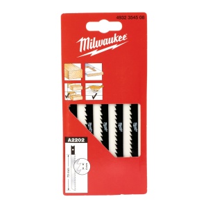 Pânze fierăstrău cu coadă în formă de U Milwaukee 75 x 4 mm A 2202 - 5 bucati - Img 2