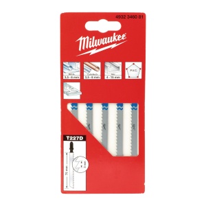 Pânze pentru tăiere curbată Milwaukee 75 x 3 mm T 227 D - 5 bucati - Img 2