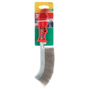 Perie de sarma de mana Wolfcraft 2717000, 265 mm, inox, maner plastic - Img 3