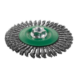 Perie rotunda rasucita Milwaukee M14, 125x6mm, inox, 0.5mm - Img 1