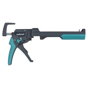 Pistol mecanic pentru silicon Wolfcraft MG 400, maner Ergo, 180 kgf - Img 4