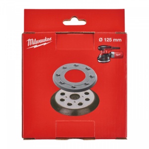 Placă de bază Ø125 mm, 8 orificii. Complet cu inel din cauciuc de schimb Milwaukee, pachet 2 buc