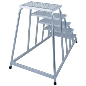 Platforma cu podest tip gratar, 5 trepte, inaltime de lucru 3.00m - Img 2