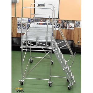 Platforma mobila RARIS, aluminiu, cu podina extinsa, la 60°, Gmax = 400 kg, tip P2M60 - Img 2