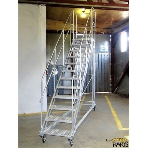 Platforma mobila RARIS, aluminiu, la 45°, Gmax = 400 kg, tip PM45 - Img 3