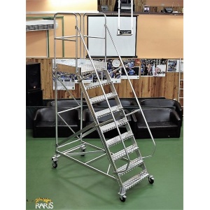 Platforma mobila RARIS, aluminiu, la 60°, baza rigidizata, roti cu frana, Gmax=200 kg, tip PN60 - Img 3