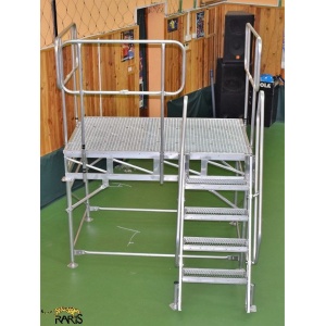 Platforma RARIS fixa, la 60°, rigidizata, cu podina extinsa, Gmax = 400 kg, tip P2F60 - Img 6