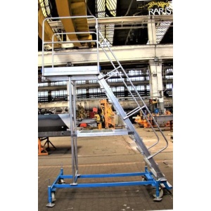 Platforma RARIS la 60°, mobila, baza otel, structura aluminiu, in consola, cu baza extinsa, tip PBS - Img 2