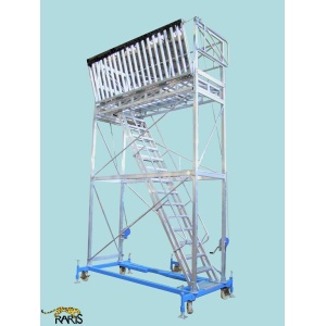 Platforma RARIS rabatabila, in consola, mobila, cu calare, din aluminiu si otel, tip PCMA - Img 1