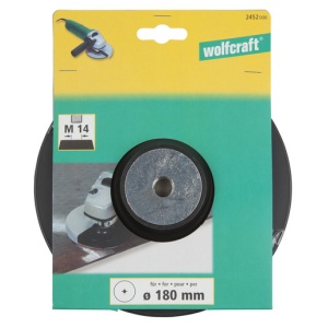 Platou de slefuire pt polizor unghiular Wolfcraft 2452000, filet M14, D 178 mm - Img 4