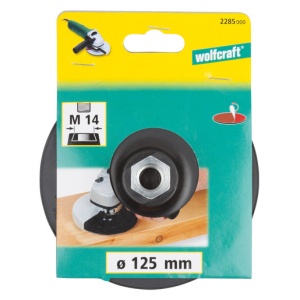 Platou de slefuit Wolfcraft 2285000, filet M 14, D 125 mm, cu scai - Img 5