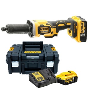 Polizor drept DeWalt DCG426P2, 2 acumulatori XR Li-Ion 18 V/5.0 Ah, incarcator, valiza de transport - Img 3