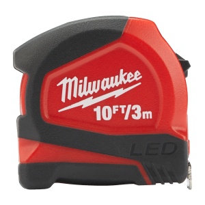 Ruleta Milwaukee cu LED, 3m / 10ft - Img 1