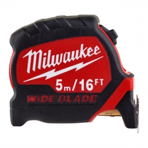 Ruletă Premium cu bandă lată Milwaukee 5 m - 16"