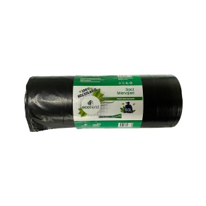 Saci menaj 60 L (60 x 80) 24 microni 15 buc/rolă LDPE