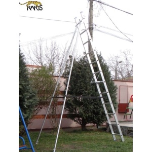Scara aluminiu RARIS pentru gradina-livada cu 2 propte tip S2PD - Img 3