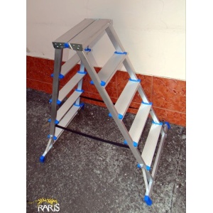 Scara platforma aluminiu RARIS dubla cu stabilizare tip 2AB - Img 3