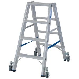 Scara Stabilo dubla 2x4, trepte cu roti - Img 1