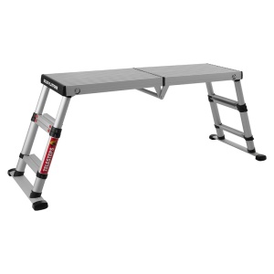 Scara telescopica cu platforma, Telesteps, 3 trepte 65mm, inaltime max. platforma 0.88m, inaltime max. de lucru 2.88m, tip Solid Line - Img 2