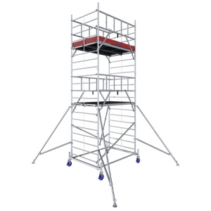 Schela Protec XXL 1,2 x 2m, aluminiu, inaltime lucru 6,3m, inaltime max. platforma 4,3m - Img 1
