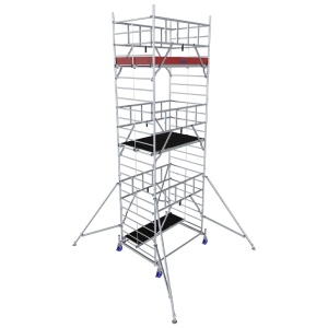 Schela Protec XXL 1,2 x 2m, aluminiu, inaltime lucru 7,3m, inaltime max. platforma 5,3m - Img 2