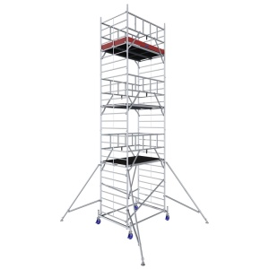 Schela Protec XXL 1,2 x 2m, aluminiu, inaltime lucru 8,3m, inaltime max. platforma 6,3m - Img 1