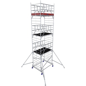Schela Protec XXL 1,2 x 2m, aluminiu, inaltime lucru 8,3m, inaltime max. platforma 6,3m - Img 2