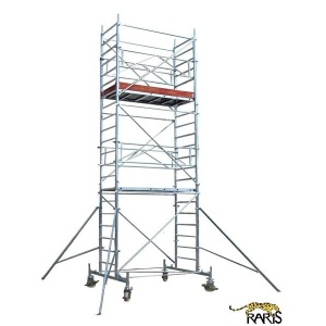 Schele , profesionale, mobile, din aluminiu, cu suprafata podina 2,5x0,7m, Hlucrumax: 4,3-14.3m, tip U2.5 - Img 1