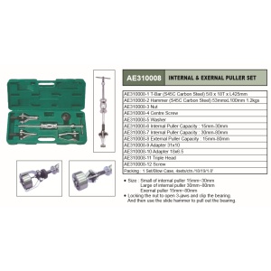 Set 12 piese Jonnesway extractor rulmenti cu ciocan culisant 15-80mm - Img 2
