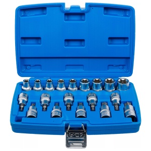 Set 19 piese BGS varfuri + chei stelate torx-negativ, 19 bucati, 1/2" - Img 2