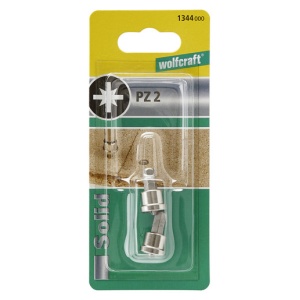 Set 2 biti PZ2 de profunzime Wolfcraft 1344000, lungime 25 mm, prindere C63 - Img 4