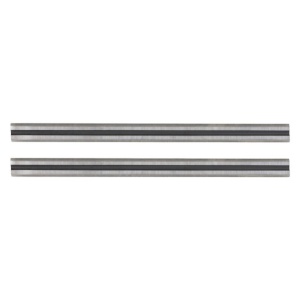 Set 2 cutite pentru rindea Wolfcraft 4110000, cu carburi metalice, dimensiuni 75.5x1.1x5.5 mm - Img 2