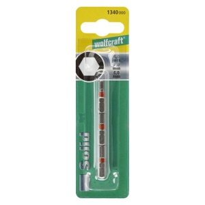Set 3 bit inbus pentru insurubat Wolfcraft 1340000, 4-5-6, prindere E63, lungime 25 mm - Img 2