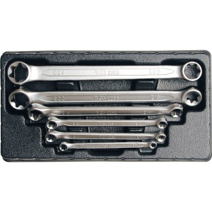 Set 6 chei inelare stelate torx-negativ duble profil E6-E24 - Img 1