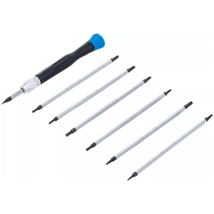 Set 8 piese pentru electronisti, 7 varfuri duble + maner - Img 3