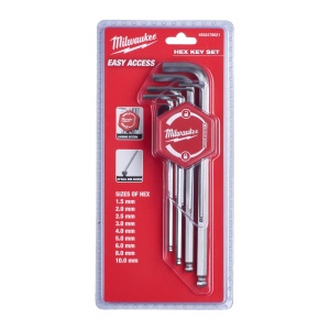 Set 9 chei inbus Hex Key Milwaukee 1.5-10 mm - Img 6