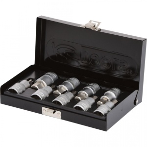 Set capete de clichet hexagonale, KS TOOLS, actionare 1/2", 9 piese, 4-17 MM