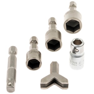 Set chei hexagonale + varfuri + maner surubelnita, 122 piese - Img 4