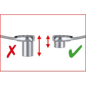 Set chei tubulare KS TOOLS perforate 1/4" + 11 mm și biți, 31 piese - Img 4