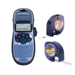 Set Etichetator DYMO LetraTag LT-100H ABC etichete haine LetraTag Iron-On si o banda hartie
