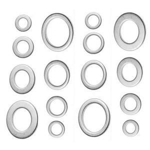 Set inele de etansare din aluminiu, pentru buson golire ulei, 300 buc., metrice - Img 1