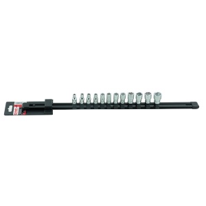 Set MOB 12 capete chei tubulare 1/4” SH pe suport metalic - L 483 mm