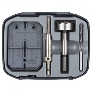 Set montaj balamale Wolfcraft 4656000, 35 mm, cutie de transport - Img 6