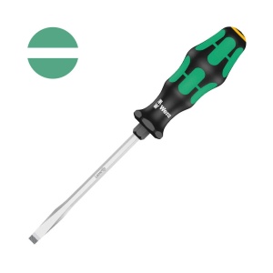 Surubelnita electrician Wera 334 SK dreapta 1.2 x 7.0 x 6 x 10 x 125 x 105 cap Lasertip maner verde antirostogolire 05007675001