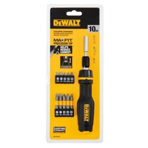 Surubelnita extensibila cu clichet Dewalt DWHT68001-0, cu set 10 biti - Img 1