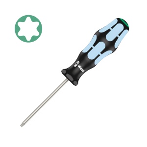 Surubelnita INOX Wera 3367 TORX TX15 4.0 x 80 x 98 maner gri-bleu antirostogolire 05032053001