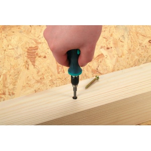 Surubelnita pentru biti Wolfcraft 1240000, magnetic, maner ergonomic, bicomponent, lungime 138 mm - Img 2