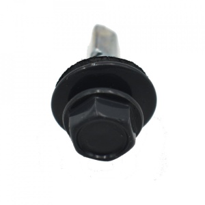 Suruburi Autoforante cu cap hexagonal, DIN 7504K, filet metal, (GT3) RAL 7024+saiba EPDM, 4.8x19mm, 250 bucati - Img 3
